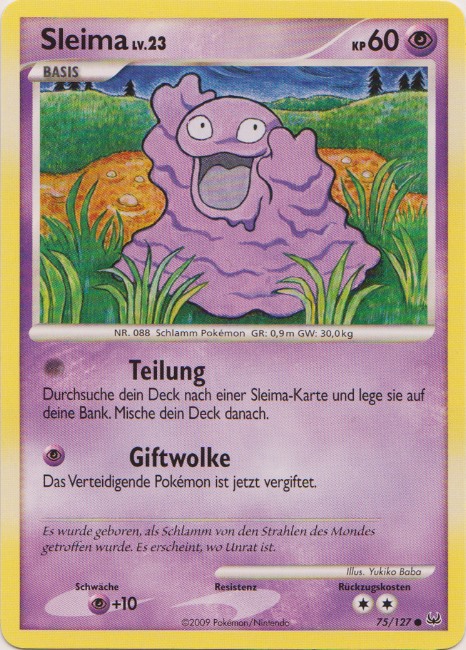 Sleima 75 — Platin (German Pokémon TCG card)
