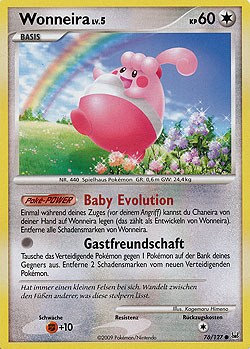 Wonneira 76 — Platin (German Pokémon TCG card)