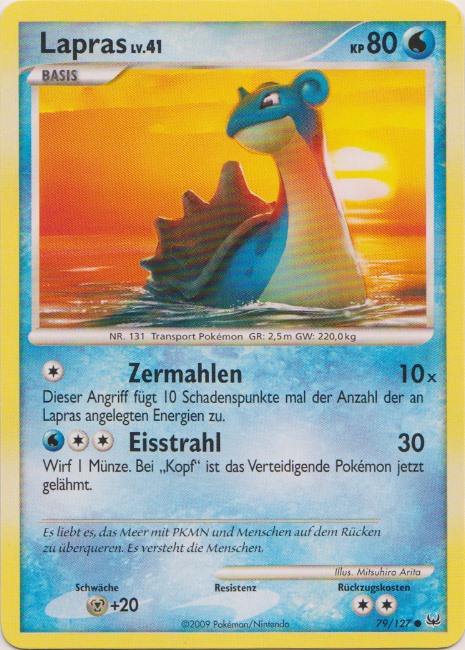 Lapras 79 — Platin (German Pokémon TCG card)