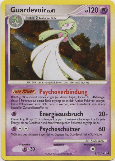 Guardevoir 8 — Platin (German Pokémon TCG card)