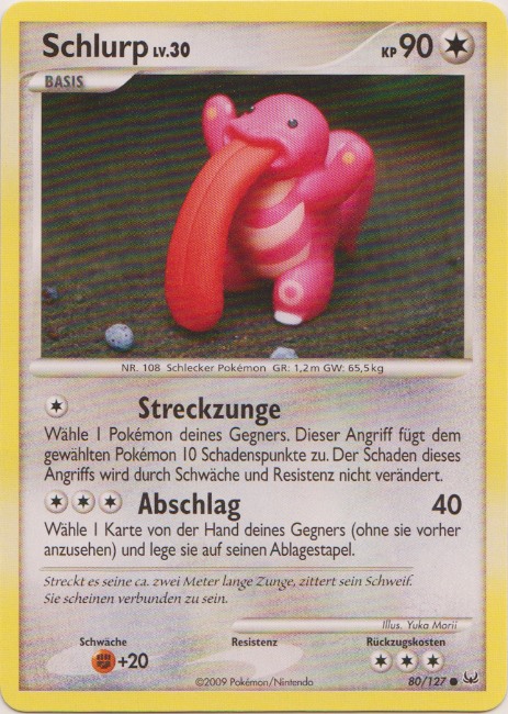 Schlurp 80 — Platin (German Pokémon TCG card)