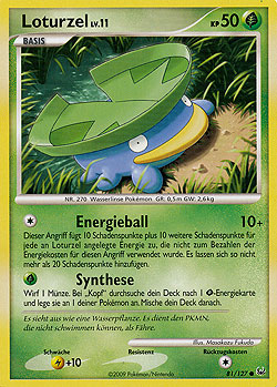 Loturzel 81 — Platin (German Pokémon TCG card)