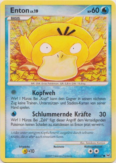 Enton 87 — Platin (German Pokémon TCG card)