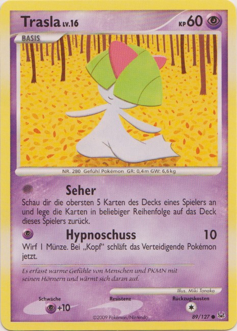 Trasla 89 — Platin (German Pokémon TCG card)