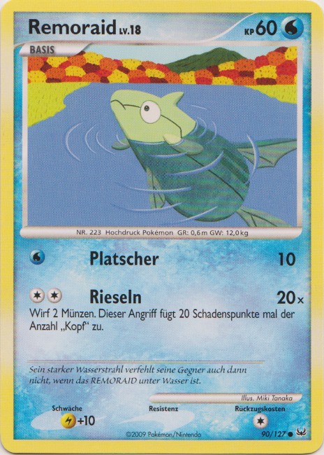 Remoraid 90 — Platin (German Pokémon TCG card)