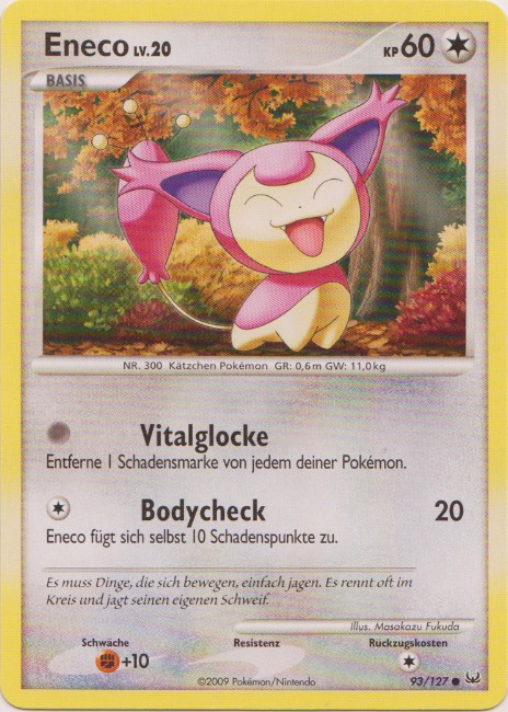Eneco 93 — Platin (German Pokémon TCG card)