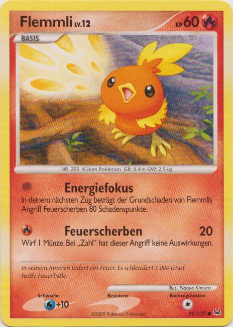 Flemmli 99 — Platin (German Pokémon TCG card)