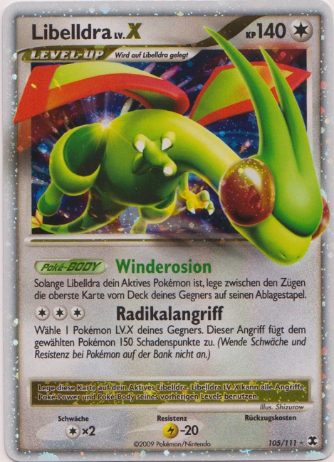Libelldra 105 — Aufstieg der Rivalen (German Pokémon TCG card)