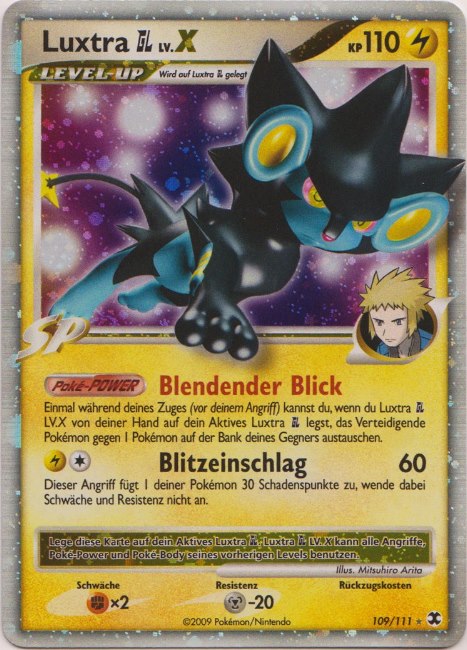 Luxtra GL 109 — Aufstieg der Rivalen (German Pokémon TCG card)