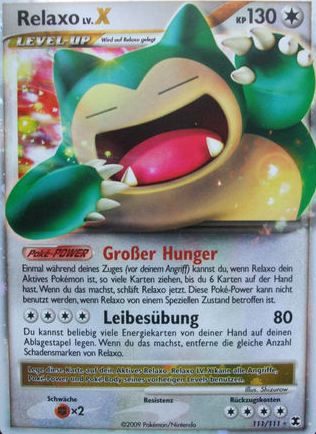 Relaxo 111 — Aufstieg der Rivalen (German Pokémon TCG card)