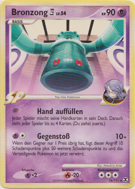 Bronzong 4 16 — Aufstieg der Rivalen (German Pokémon TCG card)
