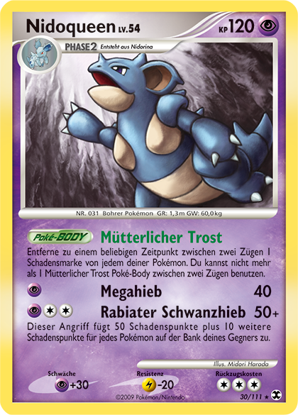 Nidoqueen 30 — Aufstieg der Rivalen (German Pokémon TCG card)