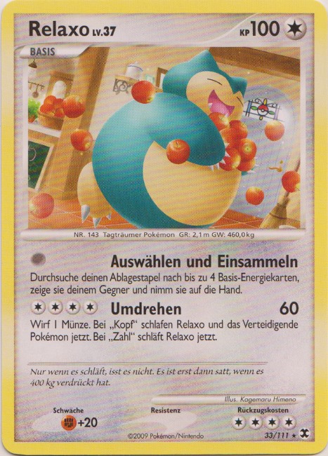 Relaxo 33 — Aufstieg der Rivalen (German Pokémon TCG card)
