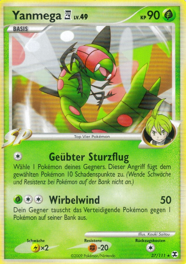 Yanmega 4 37 — Aufstieg der Rivalen (German Pokémon TCG card)