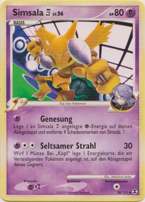 Simsala 4 38 — Aufstieg der Rivalen (German Pokémon TCG card)