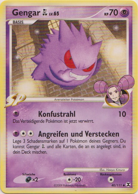 Gengar GL 40 — Aufstieg der Rivalen (German Pokémon TCG card)