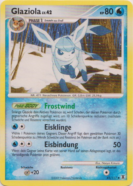 Glaziola 41 — Aufstieg der Rivalen (German Pokémon TCG card)