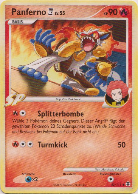 Panferno 4 43 — Aufstieg der Rivalen (German Pokémon TCG card)