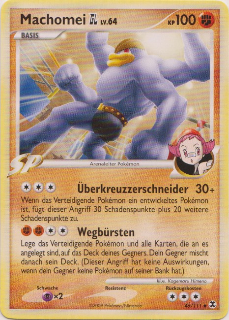 Machomei GL 46 — Aufstieg der Rivalen (German Pokémon TCG card)