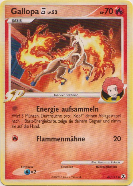 Gallopa 4 47 — Aufstieg der Rivalen (German Pokémon TCG card)