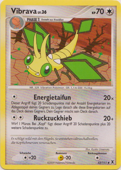 Vibrava 53 — Aufstieg der Rivalen (German Pokémon TCG card)