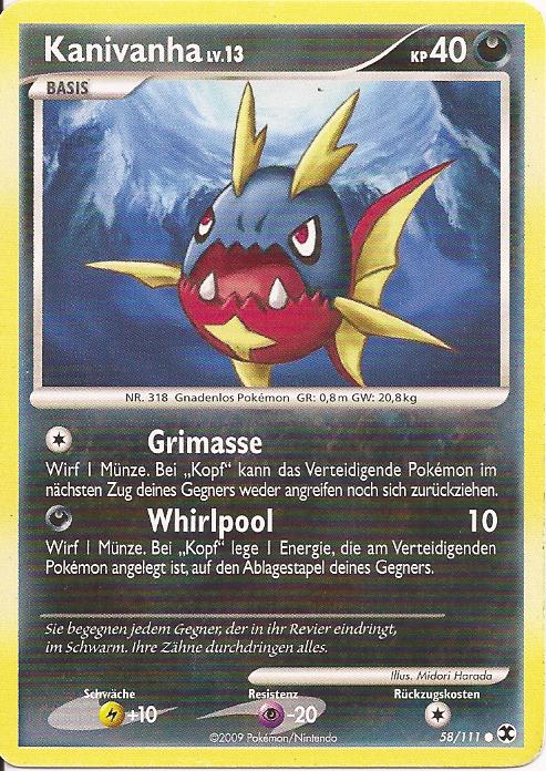 Kanivanha 58 — Aufstieg der Rivalen (German Pokémon TCG card)