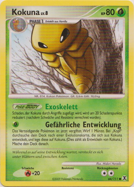 Kokuna 66 — Aufstieg der Rivalen (German Pokémon TCG card)