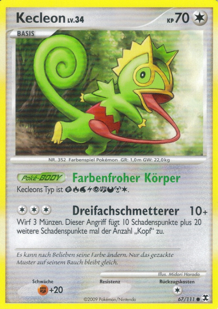Kecleon 67 — Aufstieg der Rivalen (German Pokémon TCG card)