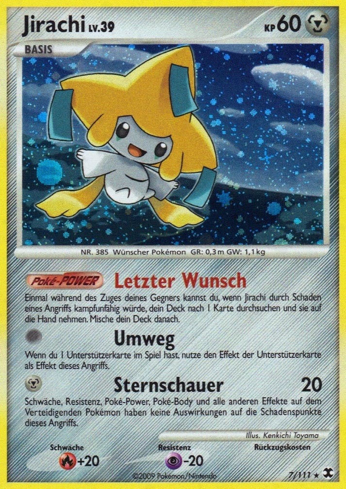 Jirachi 7 — Aufstieg der Rivalen (German Pokémon TCG card)