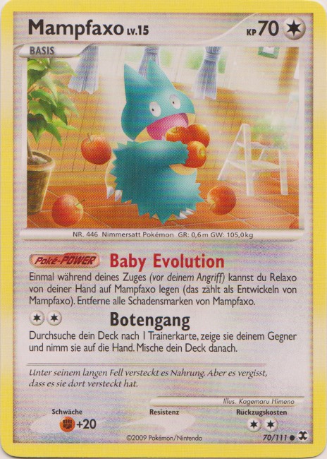 Mampfaxo 70 — Aufstieg der Rivalen (German Pokémon TCG card)