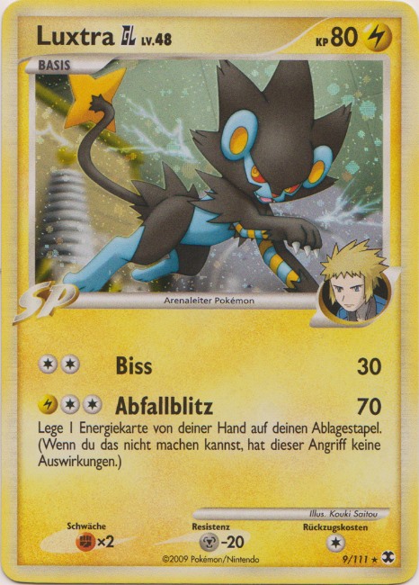 Luxtra GL 9 — Aufstieg der Rivalen (German Pokémon TCG card)
