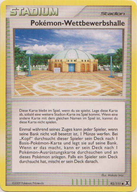 Pokémon-Wettbewerbshalle 93 — Aufstieg der Rivalen (German Pokémon TCG card)