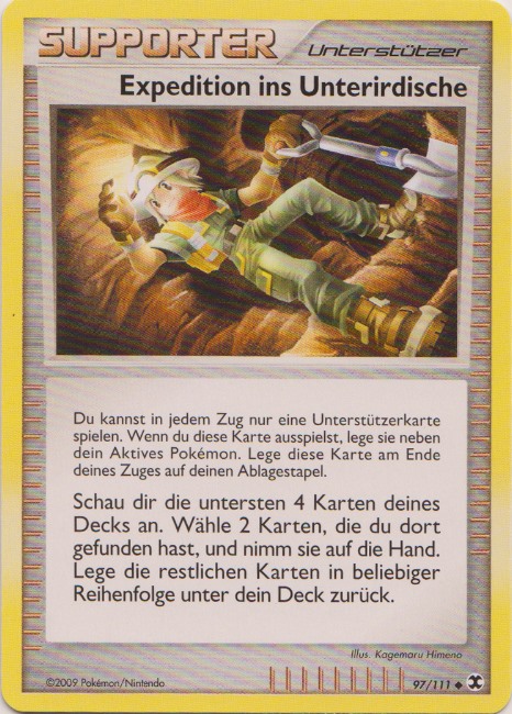Expedition ins Unterirdische 97 — Aufstieg der Rivalen (German Pokémon TCG card)