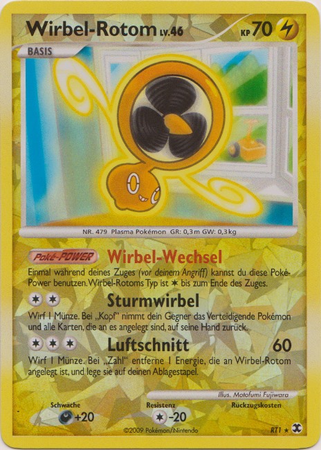 Wirbel-Rotom RT1 — Aufstieg der Rivalen (German Pokémon TCG card)