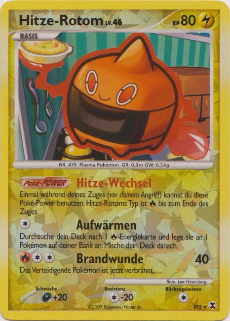 Hitze-Rotom RT3 — Aufstieg der Rivalen (German Pokémon TCG card)
