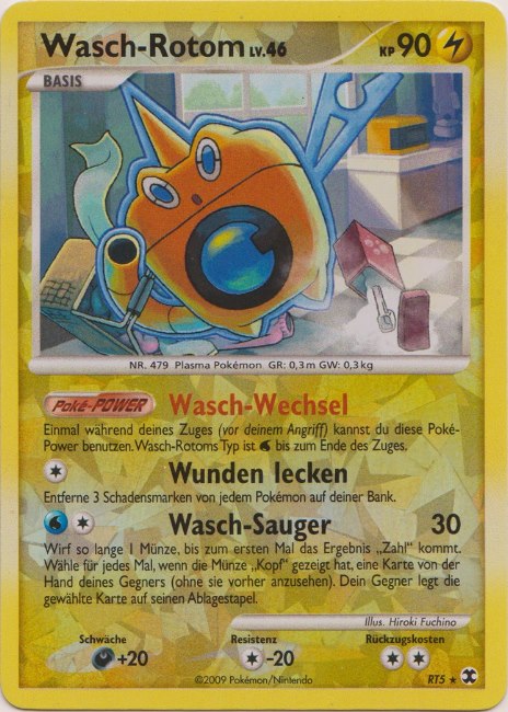 Wasch-Rotom RT5 — Aufstieg der Rivalen (German Pokémon TCG card)