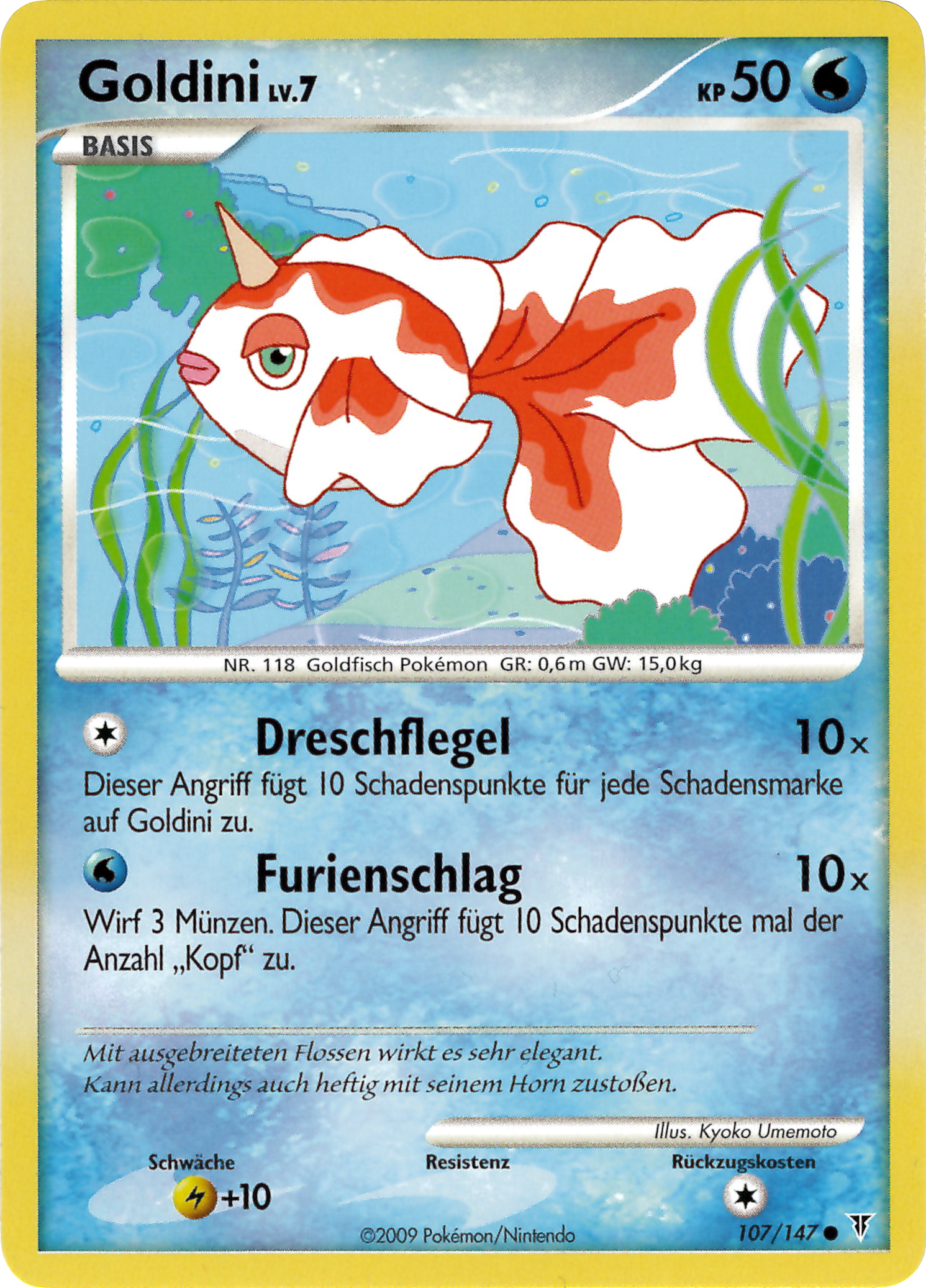 Goldini 107 — Ultimative Sieger (German Pokémon TCG card)