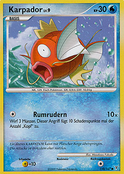 Karpador 110 — Ultimative Sieger (German Pokémon TCG card)