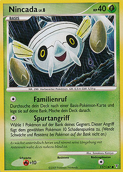 Nincada 117 — Ultimative Sieger (German Pokémon TCG card)