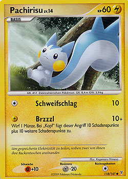 Pachirisu 118 — Ultimative Sieger (German Pokémon TCG card)