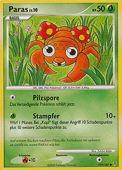 Paras 119 — Ultimative Sieger (German Pokémon TCG card)
