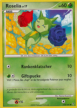 Roselia 123 — Ultimative Sieger (German Pokémon TCG card)