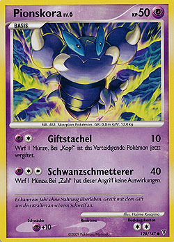 Pionskora 128 — Ultimative Sieger (German Pokémon TCG card)