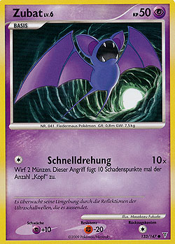 Zubat 133 — Ultimative Sieger (German Pokémon TCG card)
