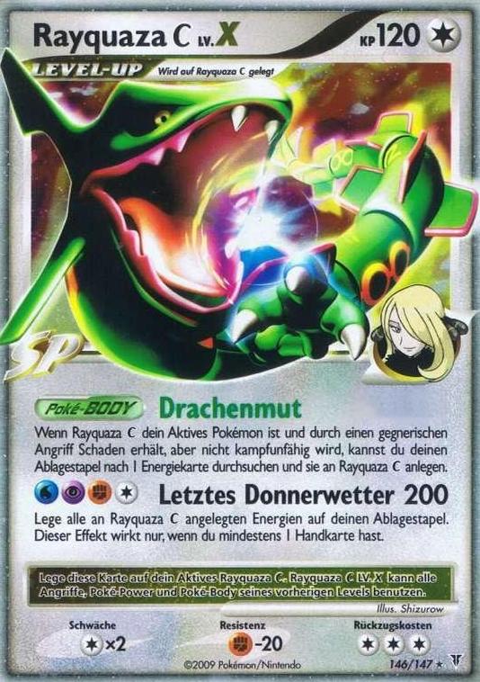 Rayquaza C 146 — Ultimative Sieger (German Pokémon TCG card)