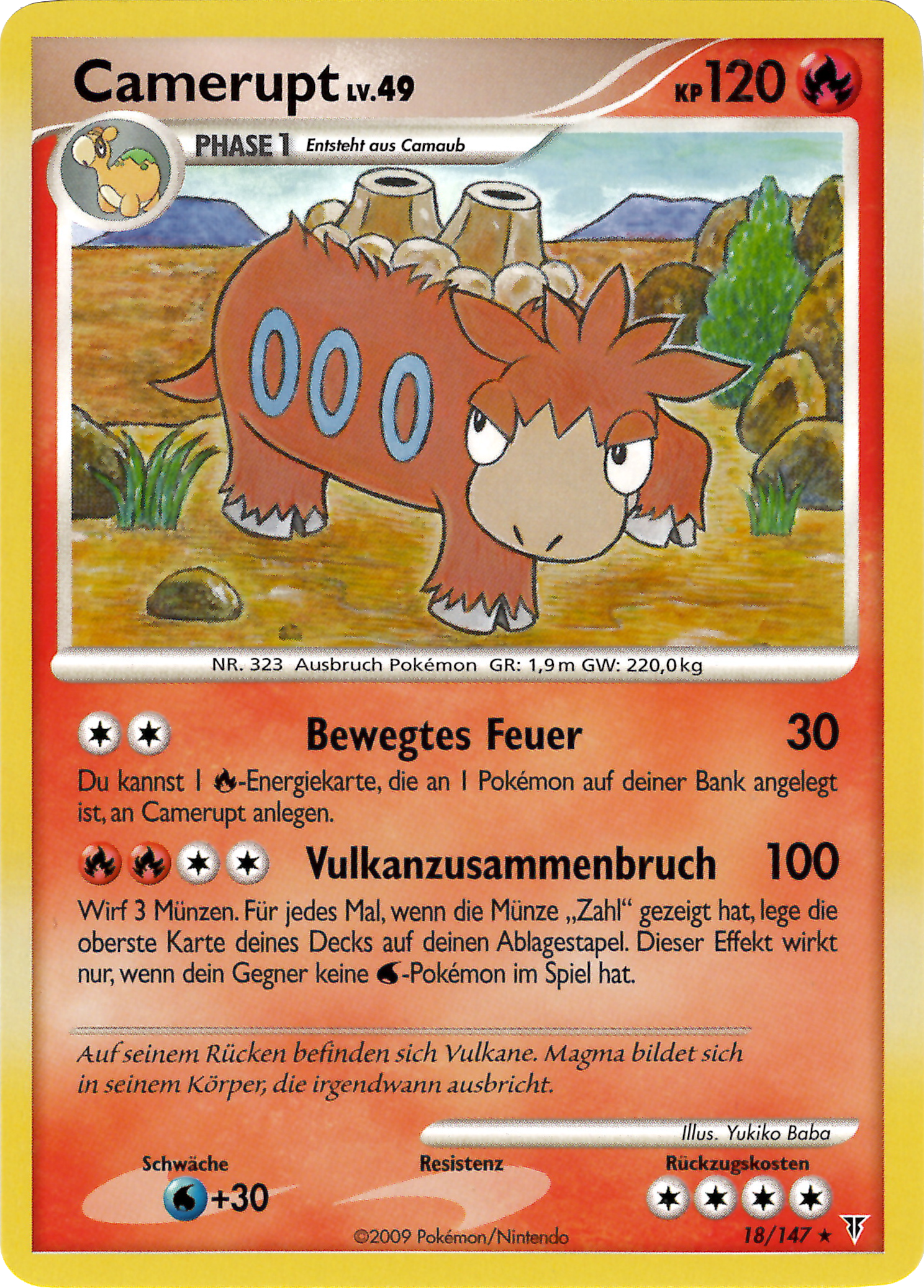 Camerupt 18 — Ultimative Sieger (German Pokémon TCG card)