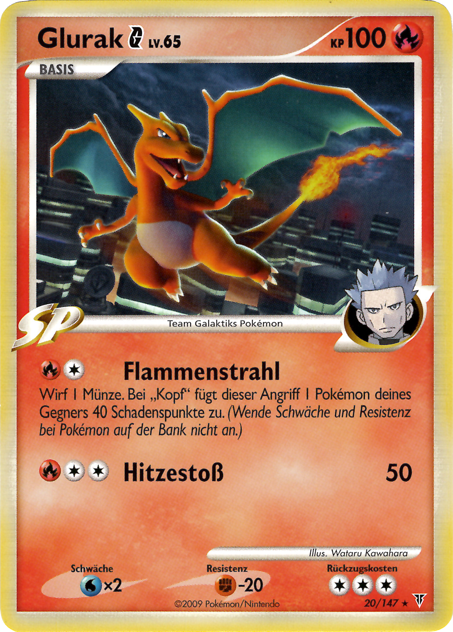 Glurak G 20 — Ultimative Sieger (German Pokémon TCG card)