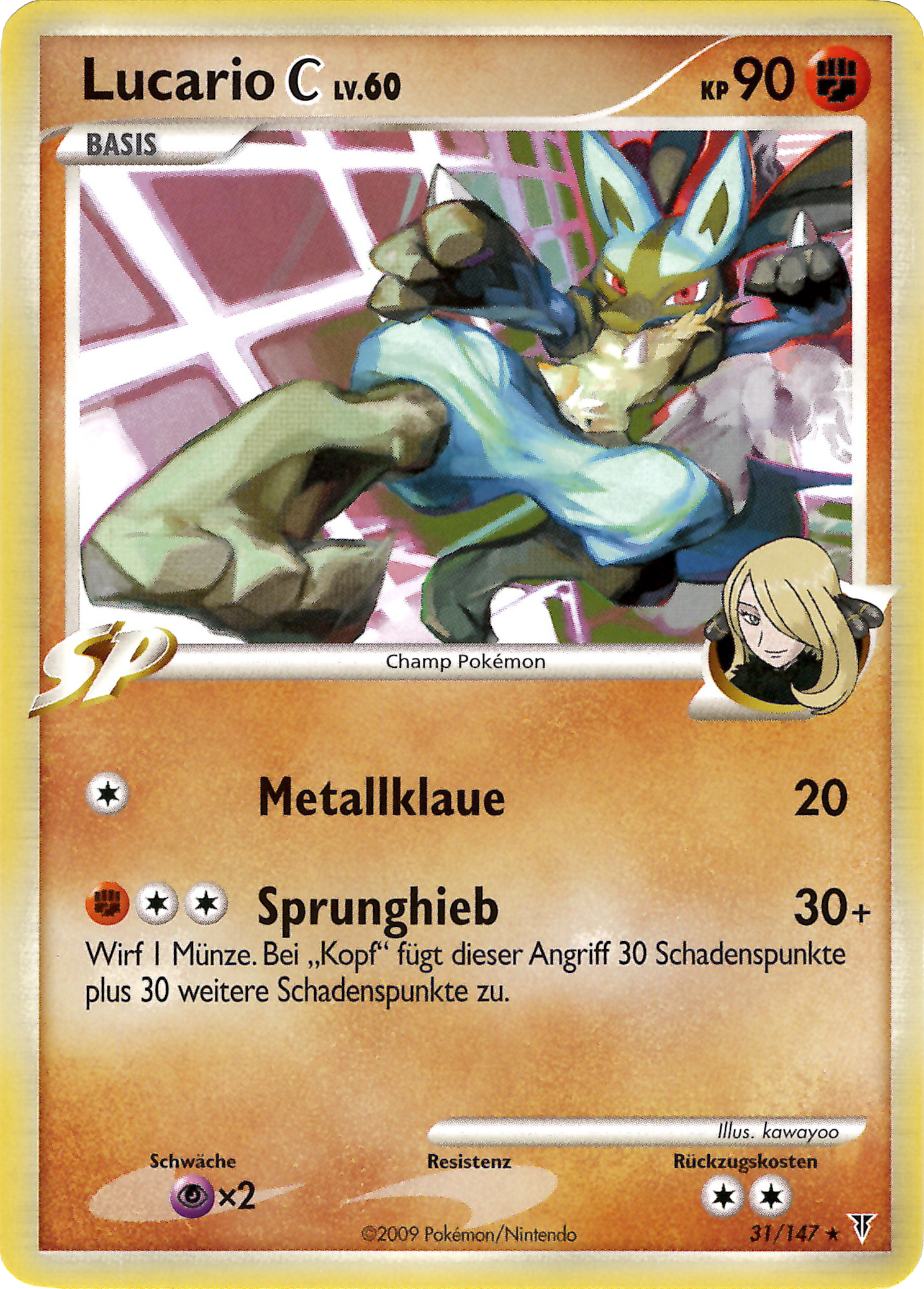 Lucario C 31 — Ultimative Sieger (German Pokémon TCG card)