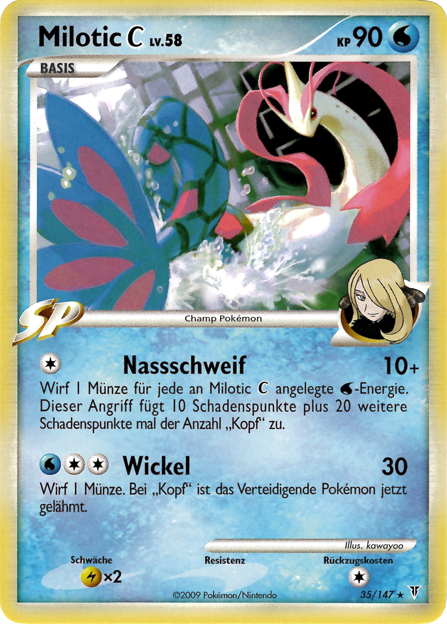 Milotic C 35 — Ultimative Sieger (German Pokémon TCG card)
