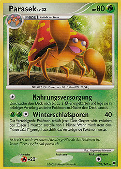 Parasek 38 — Ultimative Sieger (German Pokémon TCG card)